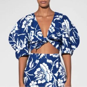 NWT Mara Hoffman Navya Floral Print Crop Top XXS